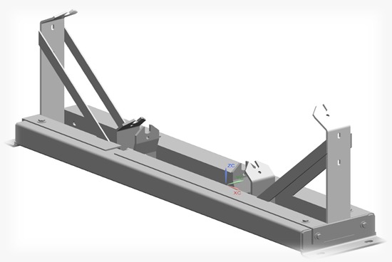 Base para rolos auto alinhante