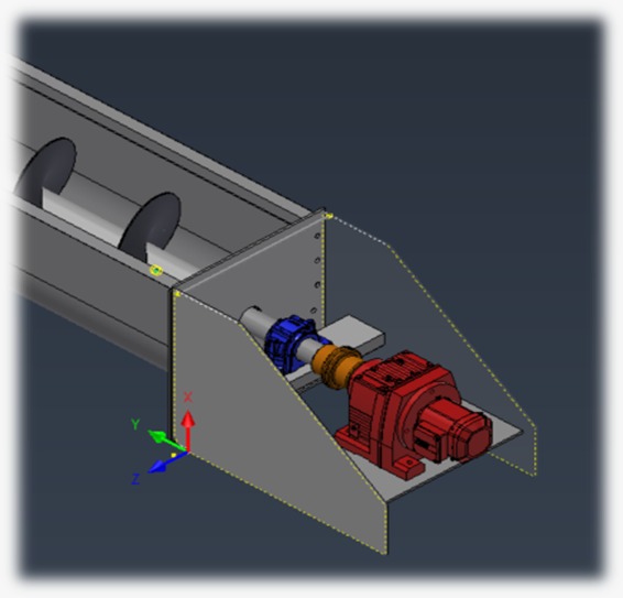 Modelo 3D rosca transportadora