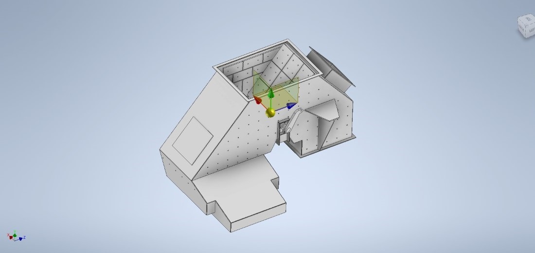 Modelagem 3D de Módulo Bifurcado para Duto Industrial